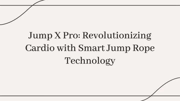 jump x pro revolutionizing cardio with smart jump