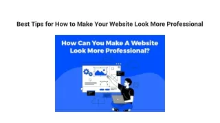Best Tips for How to Make Your Website Look More Professional