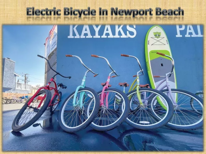 electric bicycle in newport beach