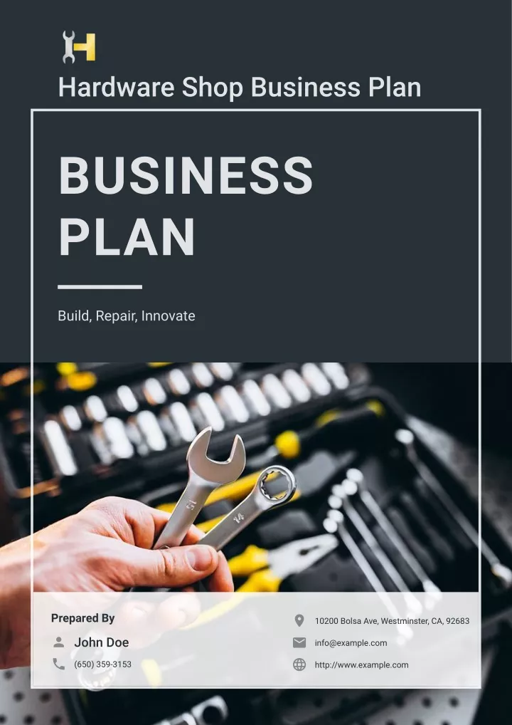 hardware business plan ppt