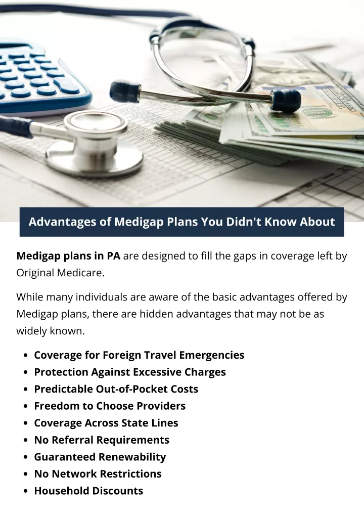 advantages of medigap plans you didn t know about