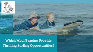 Which Maui Beaches Provide Thrilling Surfing Opportunities