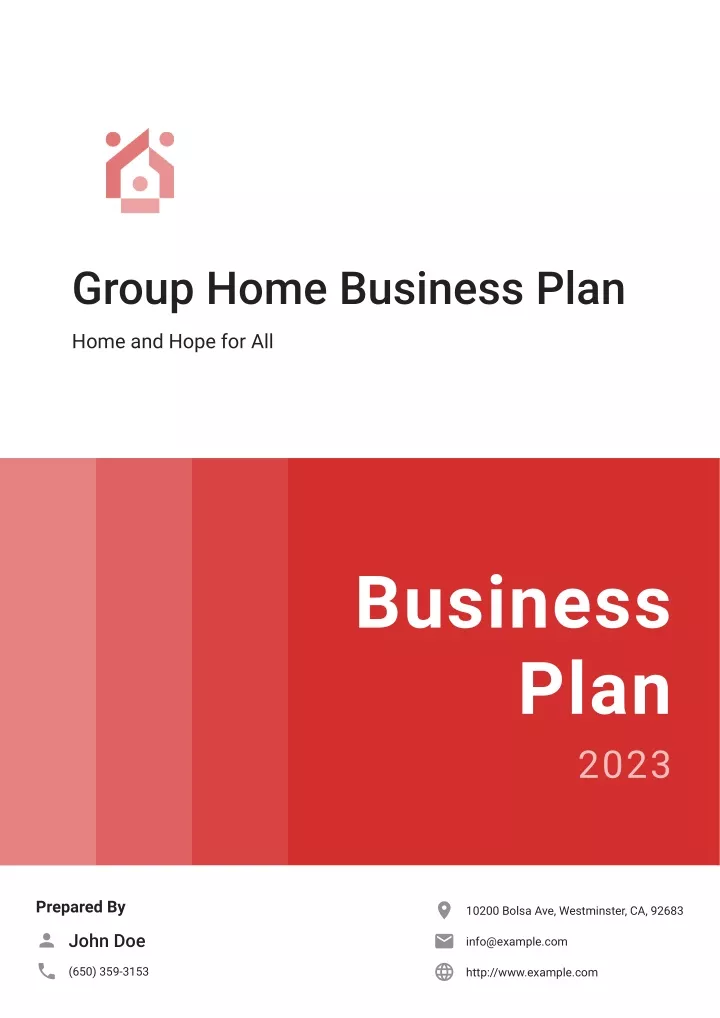 group home business plan