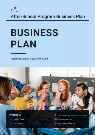 After School Program Business Plan