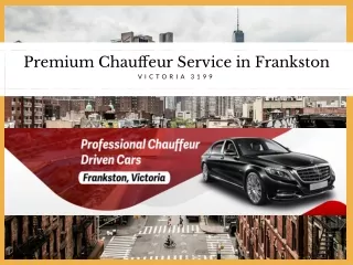 Premium Chauffeur Service in Frankston