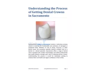 Understanding the Process of Getting Dental Crowns in Sacramento
