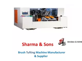 Brush Tufting Machine Manufacturer & Supplier