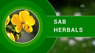 Calcium Sennoside Manufacturer in India - Sab Herbals