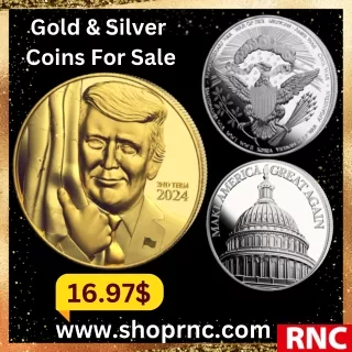 Christmas & New Year Sale On Trump Gold & Silver Coins