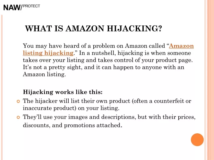 what is amazon hijacking