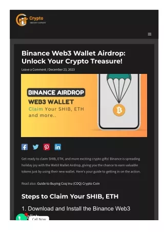Binance Web3 Wallet Airdrop