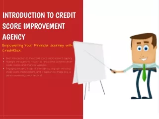 Introduction to Credit Score Improvement Agency