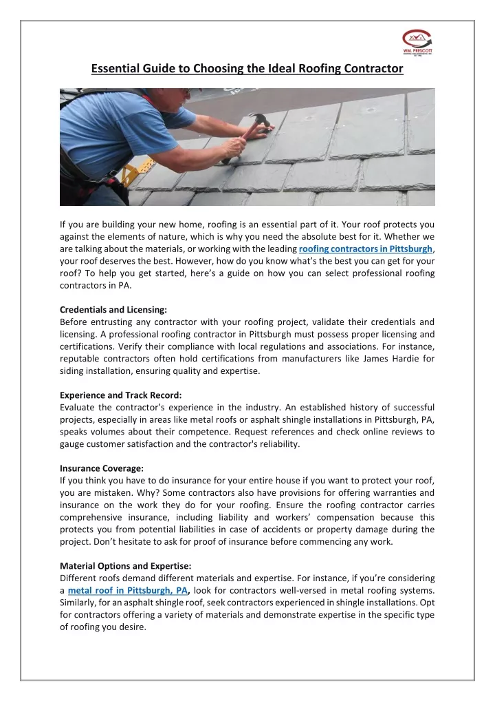essential guide to choosing the ideal roofing