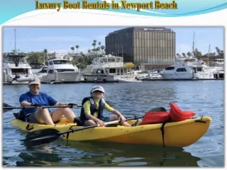Luxury Boat Rentals in Newport Beach