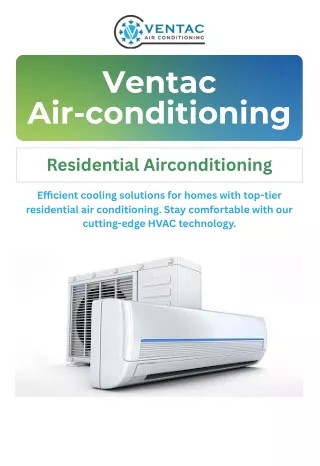 Residential Air Conditioning