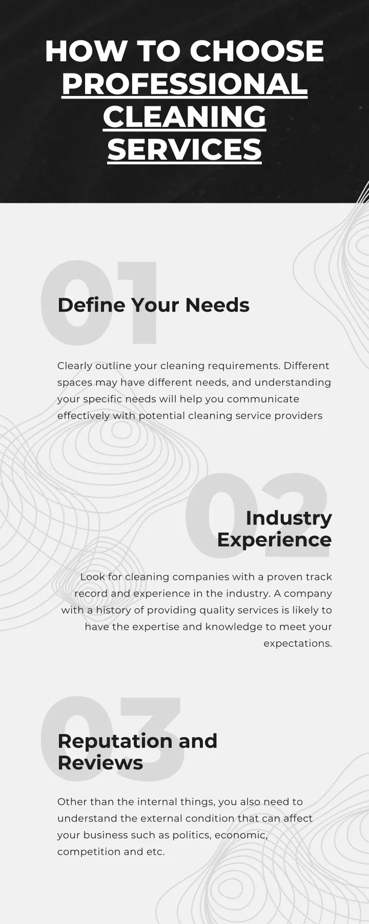 how to choose professional cleaning services