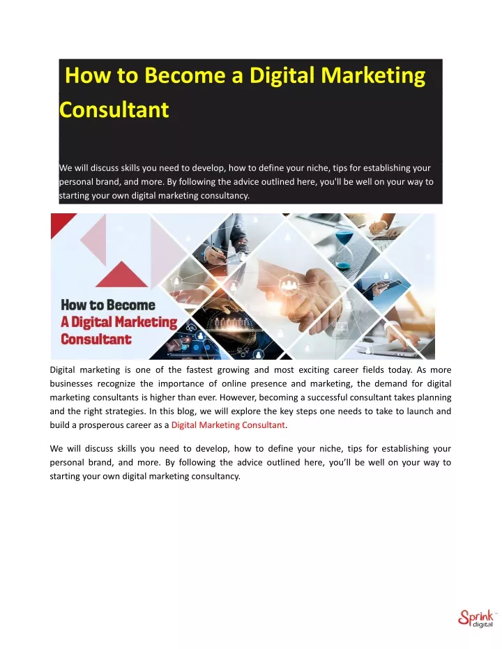 how to become a digital marketing consultant