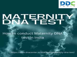 Maternity DNA Test PDF