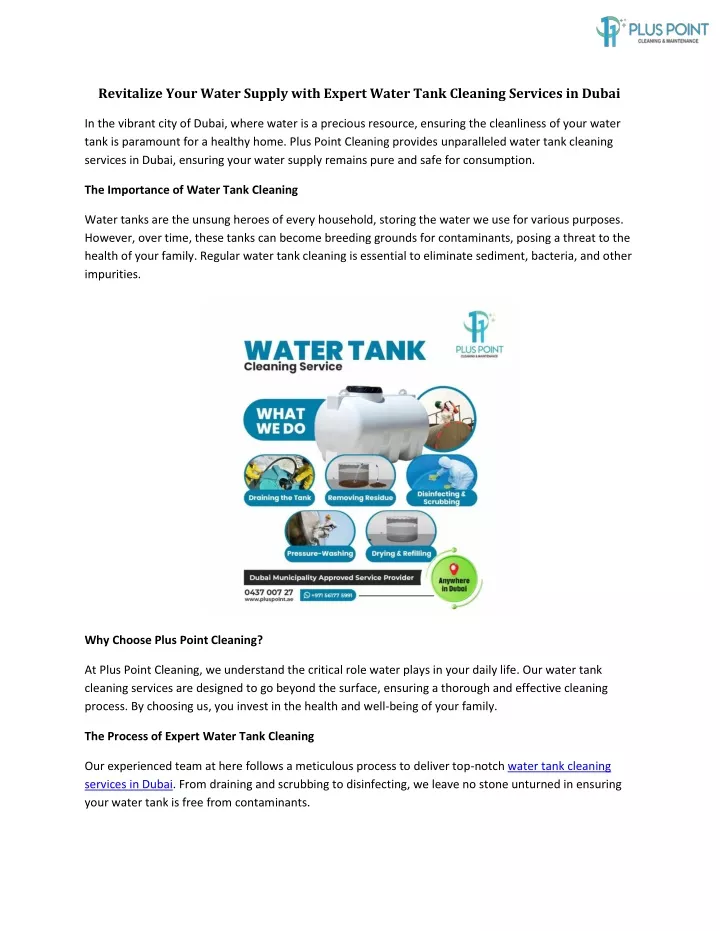 revitalize your water supply with expert water