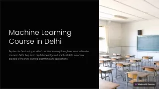machine learning course in delhi