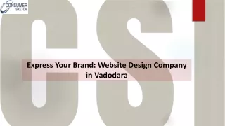 Express Your Brand: Website Design Company in Vadodara