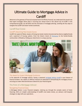 Ultimate Guide to Mortgage Advice in Cardiff