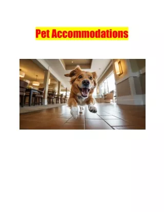 Pet Accommodations