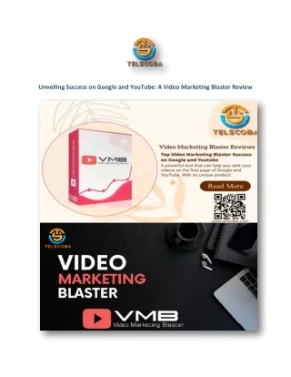 Unveiling Success on Google and YouTube: A Video Marketing Blaster Review