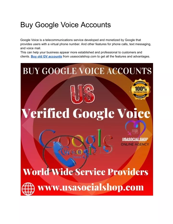 buy google voice accounts