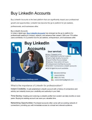 Buy LinkedIn Accounts