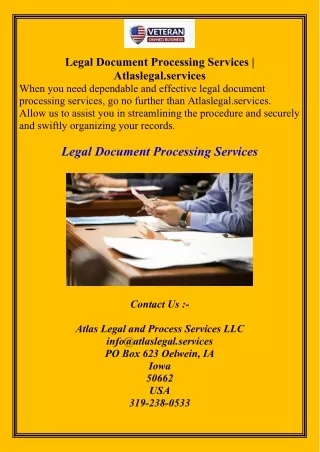 Legal Document Processing ServicesAtlaslegal.services