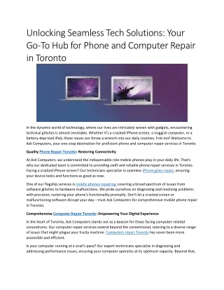 unlocking seamless tech solutions your