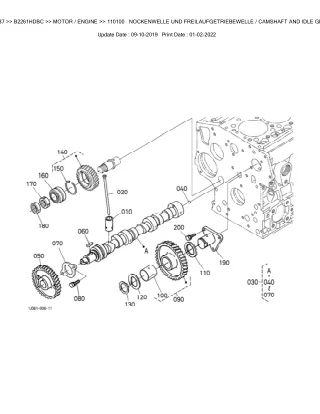 Kubota B2261HDBC Tractor Parts Catalogue Manual (Publishing ID BKIDK5187)