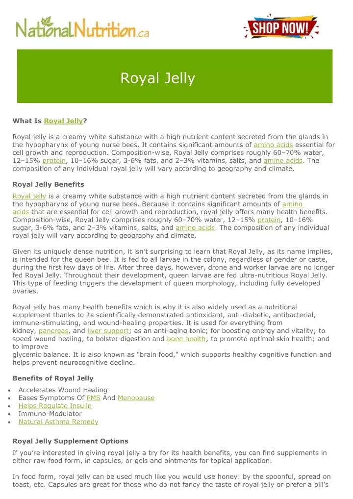 royal jelly