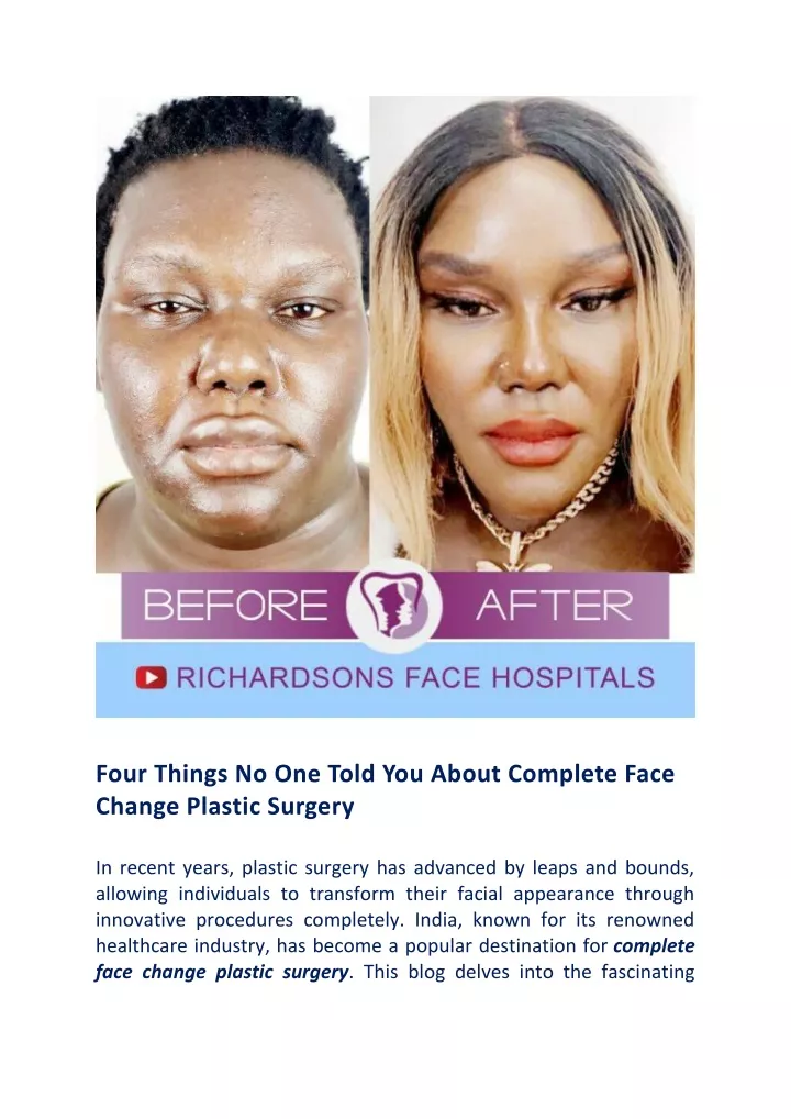 four things no one told you about complete face