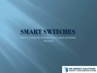 Smart Switches for Home Automation in Chennai