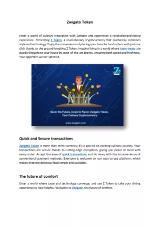 zwigato token