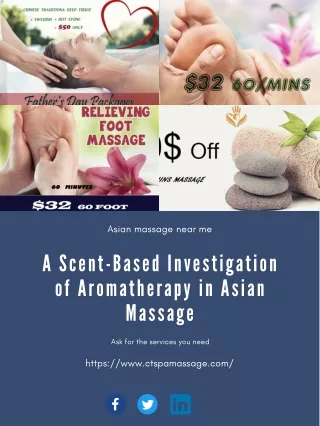 A Scent-Based Investigation of Aromatherapy in Asian Massage