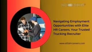 Navigating Employment Opportunities with Elite HR Careers,