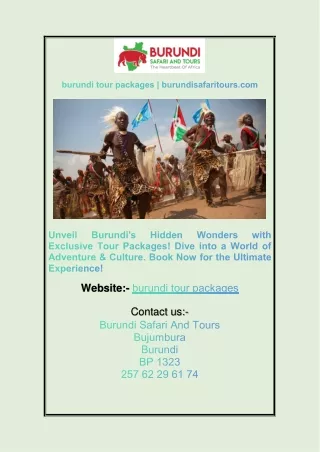 burundi tour packages | burundisafaritours.com