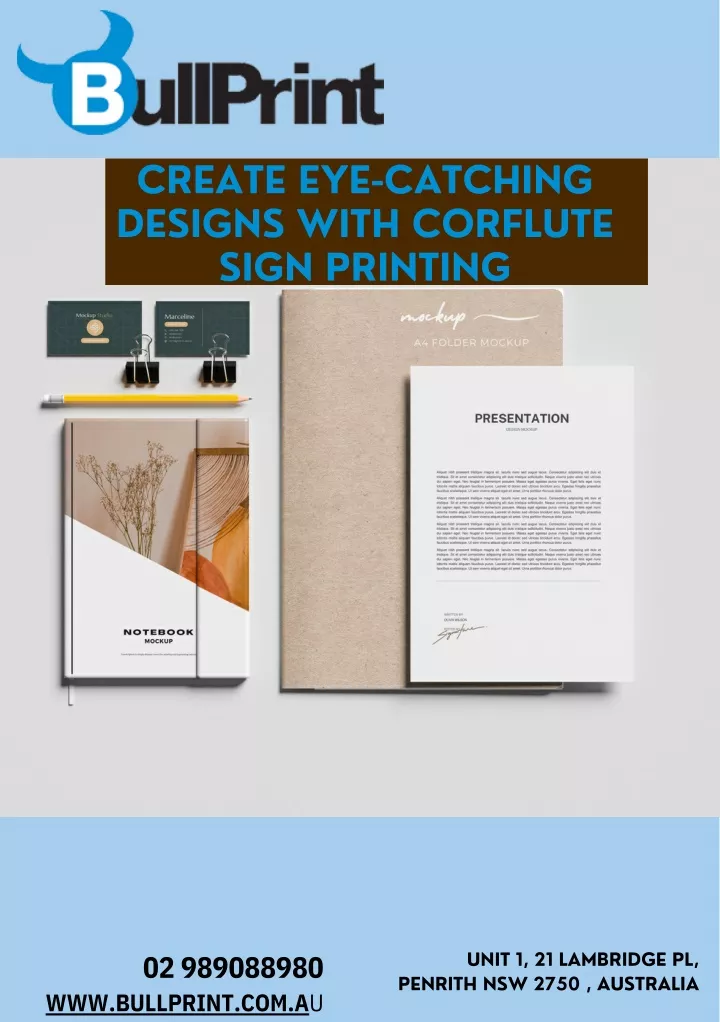 create eye catching designs with corflute sign