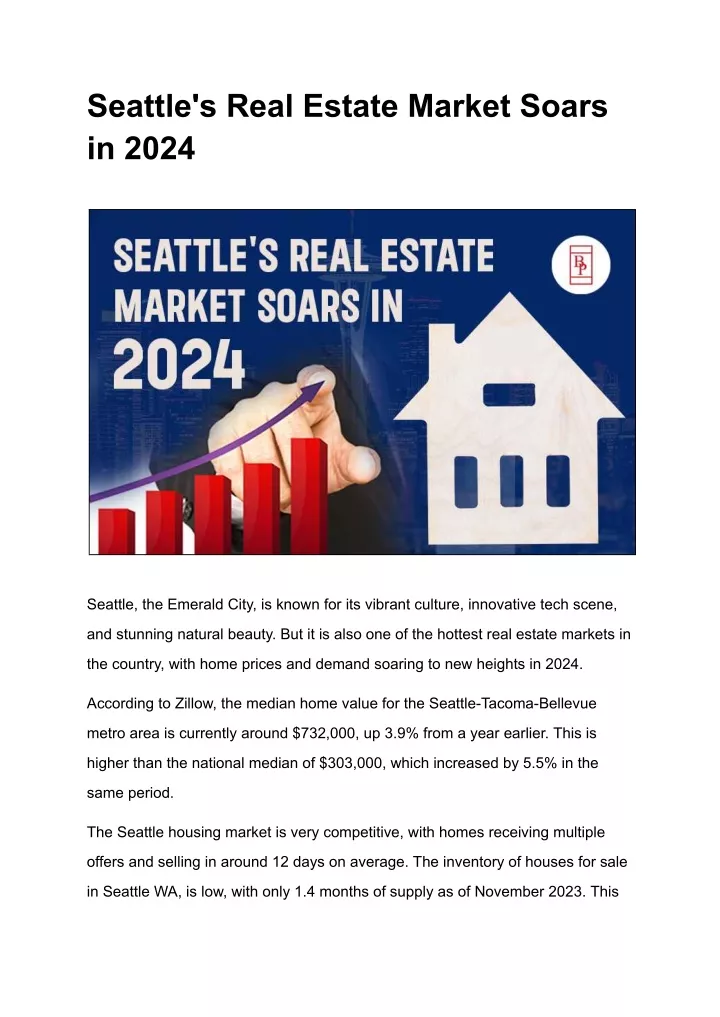 seattle s real estate market soars in 2024