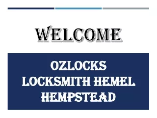 welcome