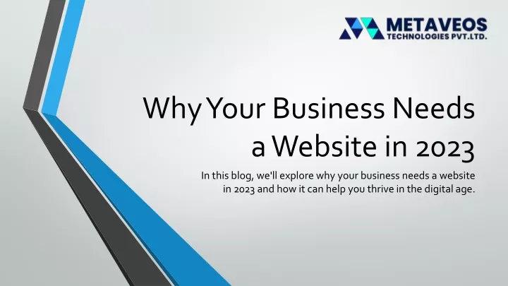 why your business needs a website in 2023