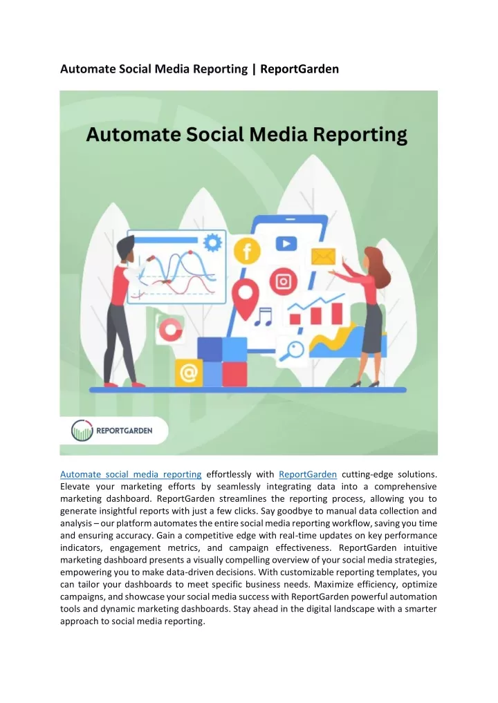 automate social media reporting reportgarden