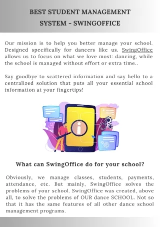 Best Student Management System - SwingOffice