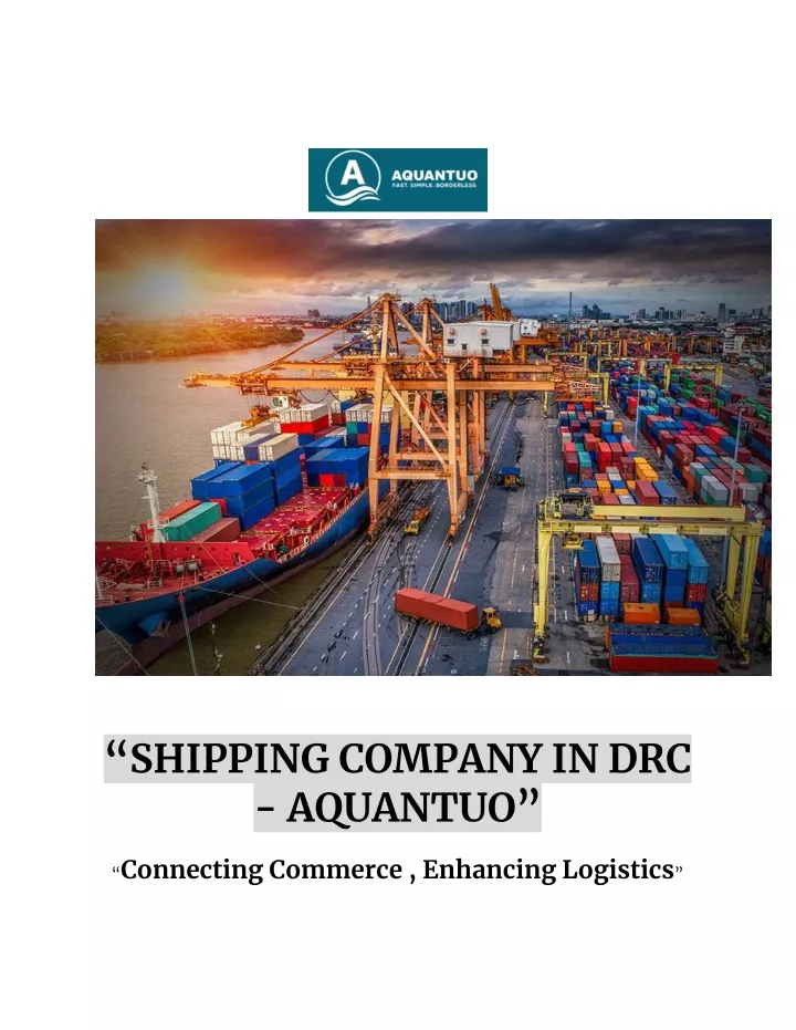 shipping company in drc aquantuo