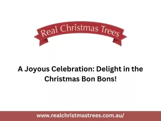 A Joyous Celebration Delight in the Christmas Bon Bons!
