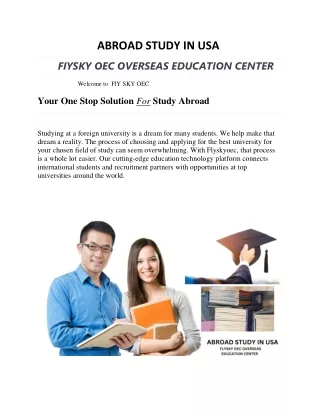 ABROAD STUDY IN USA ppt