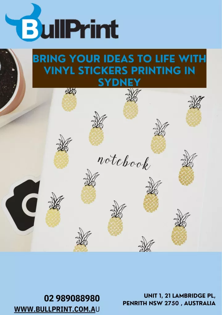 bring your ideas to life with vinyl stickers